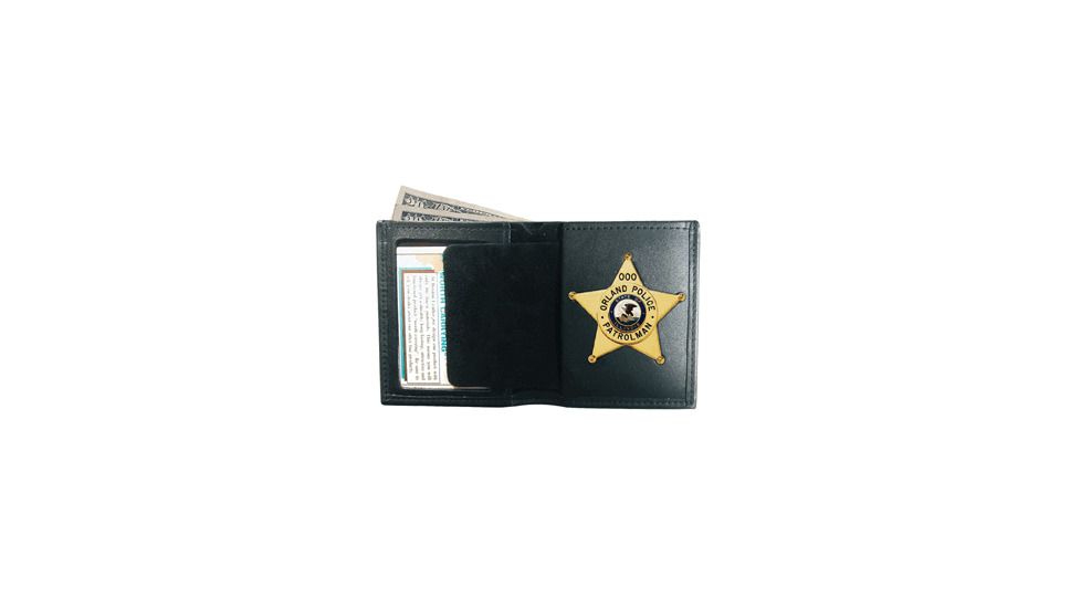 Boston Leather Book Style Badge Case Wallet - 150-S-4173