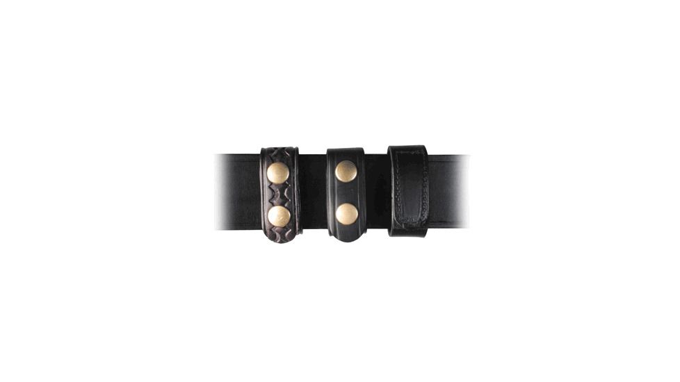 Boston Leather Keeper With Hidden Key 1in Bw - 5492K-3-BLK