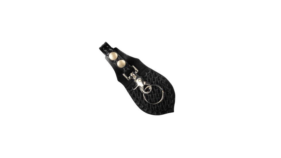 Boston Leather Key Loop With Flap - 5446-3-BLK