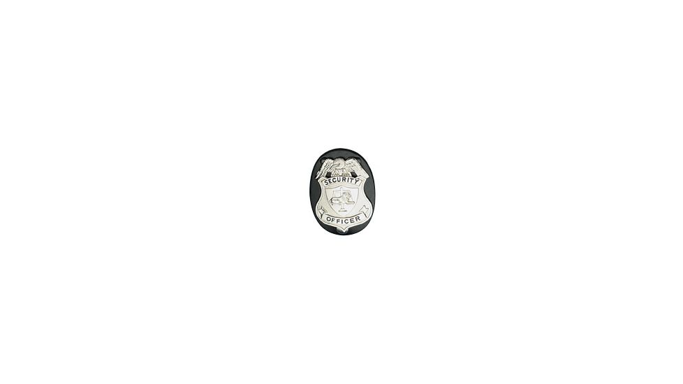 Boston Leather Oval Clip On Badge Holder - 5840-1