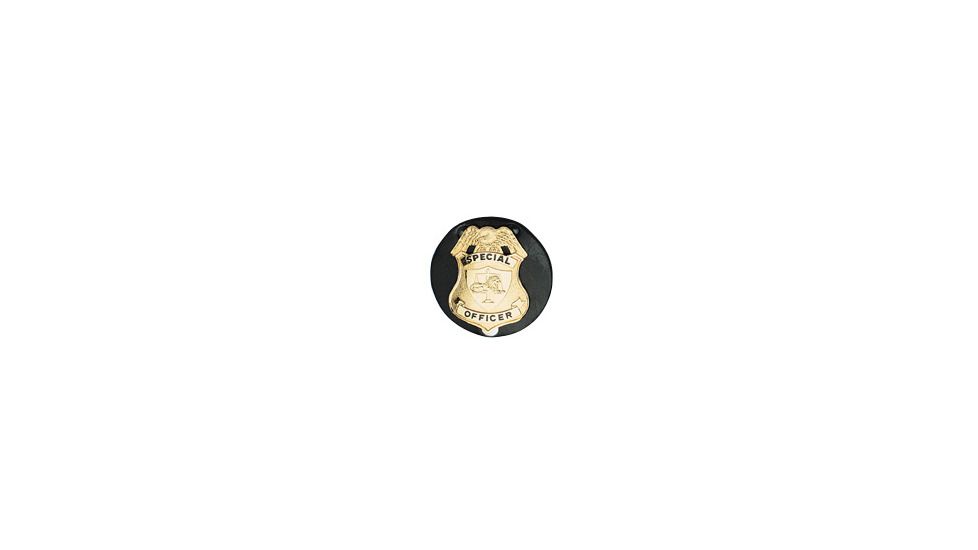 Boston Leather Round Clip-on Holder With Snap - 5841