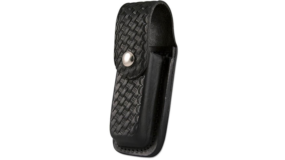 Boston Leather Single Mag Holder For .45, Basket Weave - 5603-3