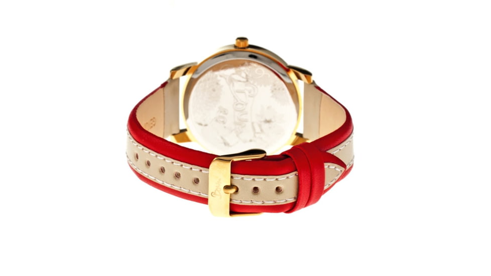 Boum Bm2202 Contraire Ladies Watch, Silver, Red Leather BOUBM2202