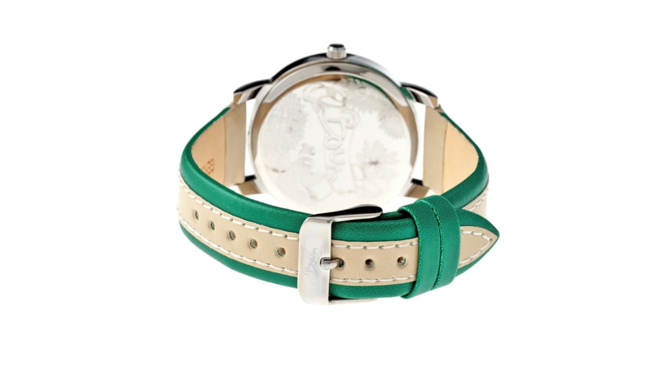 Boum Bm2204 Contraire Ladies Watch, Silver, Green Leather BOUBM2204