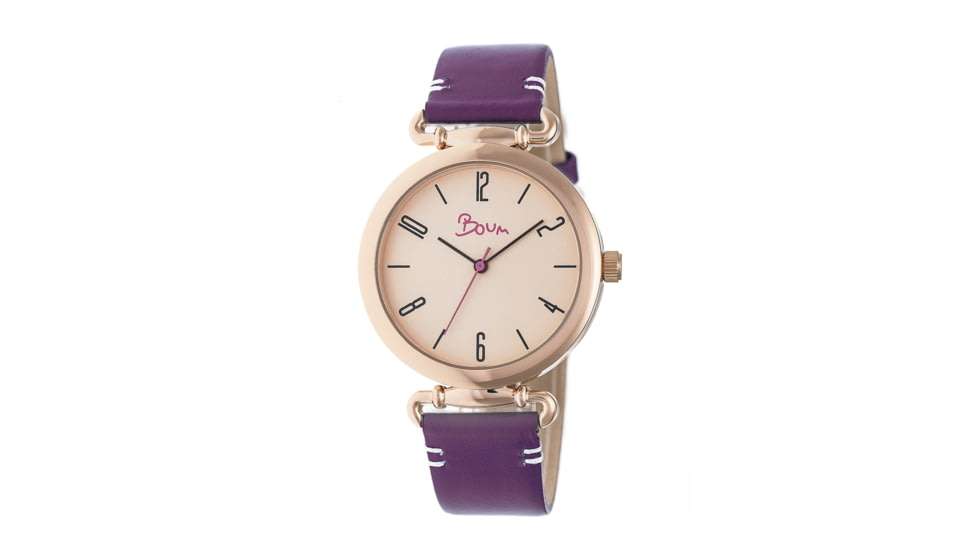 Boum Lumiere Watch - Women's, Plum Leather Band, 38mm, BOUBM4307