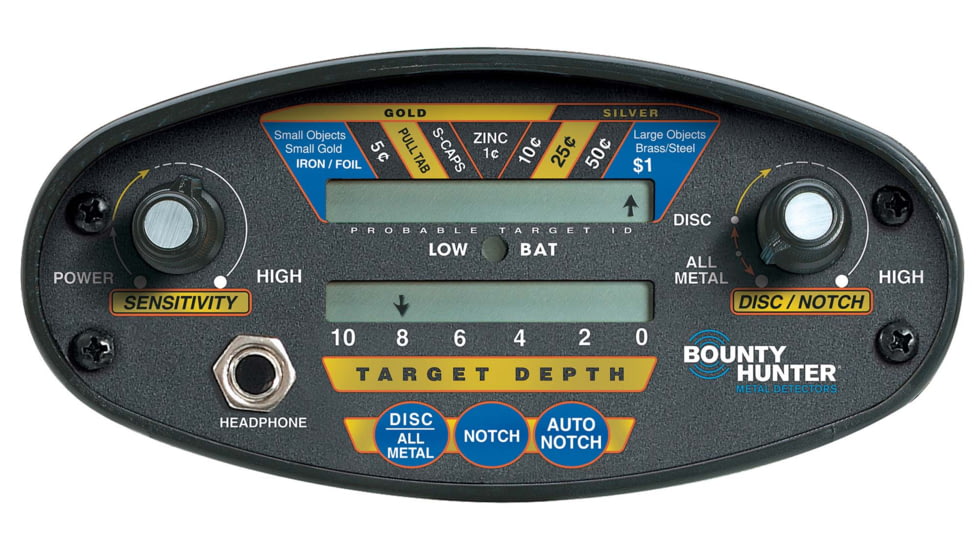 Bounty Hunter Quick Draw II Digital Metal Detector with Four Operating Modes and LCD Display - QD2