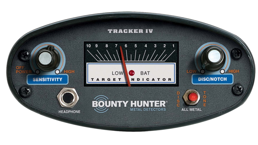 Bounty Hunter Tracker IV Metal Detector w/ 8in Coin Depth Detection - TK4