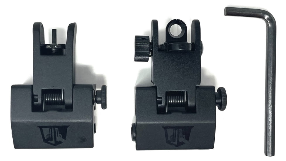 Bowden Tactical Top Mounted Deployable Iron Sights, Flip-Up Style, Black, Picatinny Rail, Allen Wrench, J26500-21