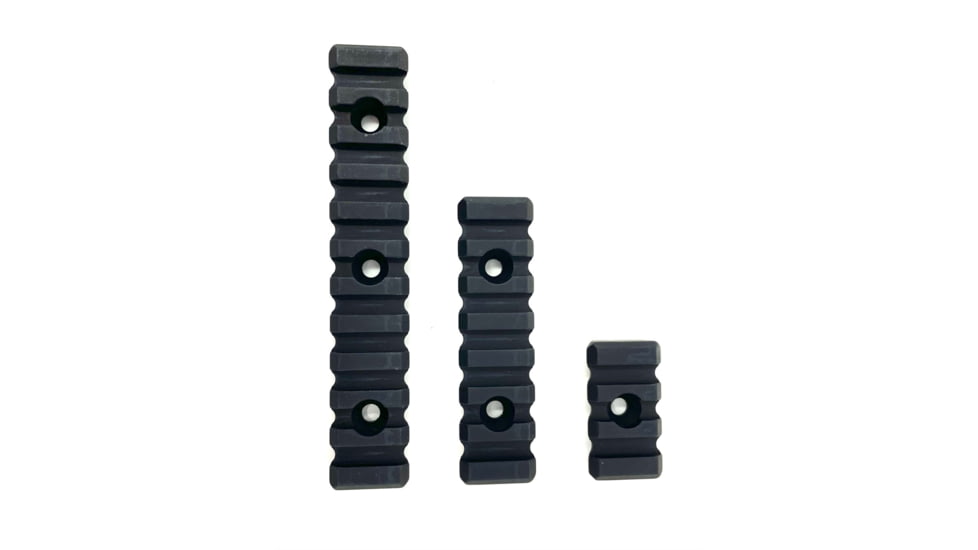 Bowden Tactical AR-15 Direct Mount M-LOK Picatinny Rail, Set of 3, 6061 Aluminum, Hard Coat Black Anodized, J13115-45