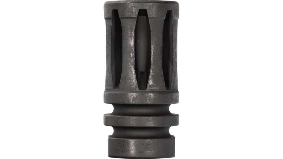 USED Bowden Tactical AR*chitect AR10/AR15 Flash Hider, Multi-Caliber, 1/2-28 Threads, 4in, 4140 Steel, Black Hardcoat Anodized Aluminum, J13483-28, EDEMO3, Used, Condition Fair, Scratches