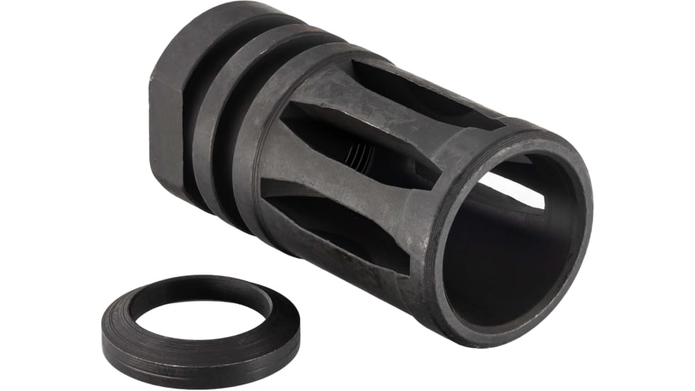 USED Bowden Tactical AR*chitect AR10/AR15 Flash Hider, Multi-Caliber, 1/2-28 Threads, 4in, 4140 Steel, Black Hardcoat Anodized Aluminum, J13483-28, EDEMO2