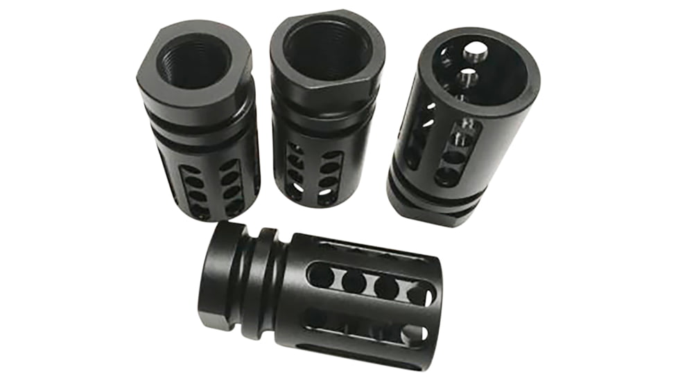 USED Bowden Tactical AR*chitect AR10/AR15 Flash Hider, Multi-Caliber, 1/2-28 Threads, 4in, 4140 Steel, Black Hardcoat Anodized Aluminum, J13483-28, EDEMO3, Used, Condition Fair, Scratches