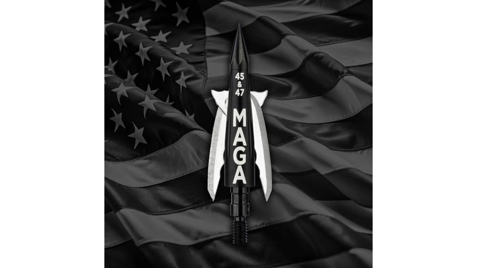 Bowmar Beast MAGA Edition Broadhead 125 gr, 2 in, 3 Pk, 1503725