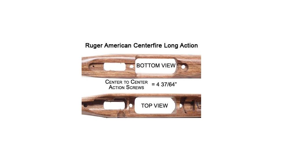 Boyds Hardwood Gunstocks Classic Ruger American Centerfire Long Action Factory Barrel Channel, Pepper 3ZA984C04112