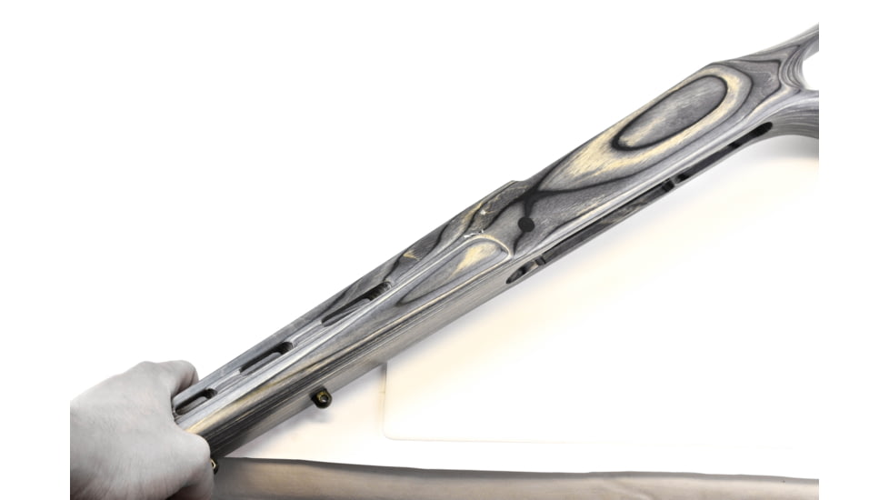 Boyds Hardwood Gunstocks Featherweight Thumbhole Sako A7-M Detachable Box Mag Long Action Pepper Laminate Finished, 41B154C06112