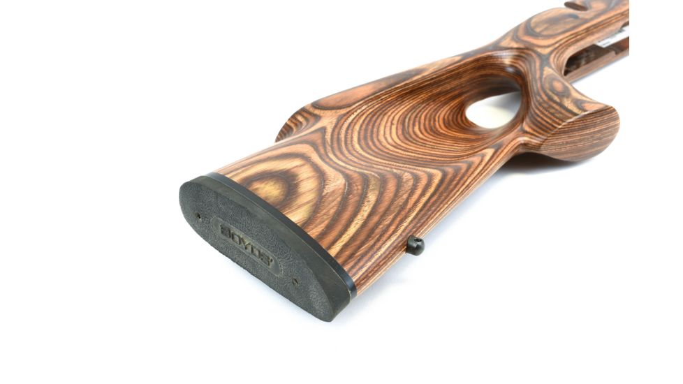 Boyds Hardwood Gunstocks Featherweight Thumbhole Savage BMag Detachable Box Mag Short Action Factory Barrel Channel, Nutmeg, 43A584D06111