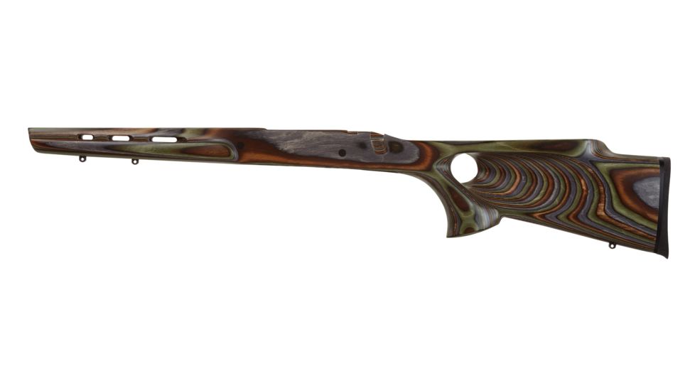 Boyds Hardwood Gunstocks Featherweight Thumbhole Legendary Works Arms 70 Rifle Stock, Long Action, Left Hand Stock, Right Hand Action, Factory Barrel Channel, Forest Camo, 9DC329907110