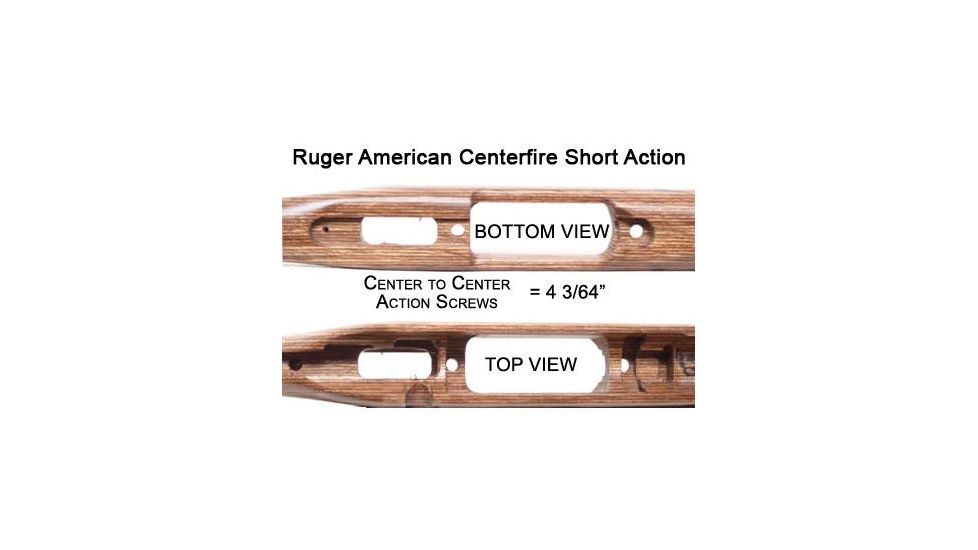 Boyds Hardwood Gunstocks Prairie Hunter Ruger American Centerfire Short Action Factory Barrel Channel, Pepper 3ZA984D18112