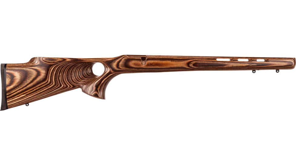 Boyds Hardwood Gunstocks Rimfire Varmint Thumbhole Savage 93E MKII Bull Barrel Channel Stock Nutmeg Laminate Finished, 437261Y1C111