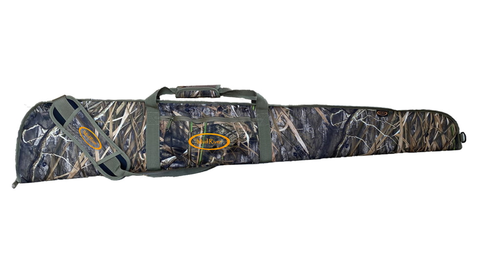 Boyt Harness Mud River Deluxe Floating Foam Soft Gun Case, 52in Size, Waterproof, Hook and Loop Closure, Zipper Fastener, Adjustable Sling, Wrap-Around Handle, Habitat, 38056