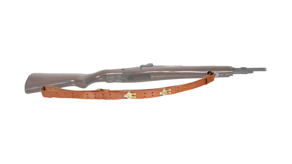Boyt Harness Boyt M1 Garand Leather Sling, 1.25in, Med Brown, 1.25in, M1907125