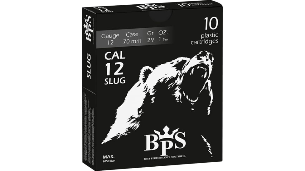 BPS 12 Gauge 29 Grain 1 1/40 oz 2.75in Centerfire Shotgun Slug Ammunition, 10 Rounds, 5013