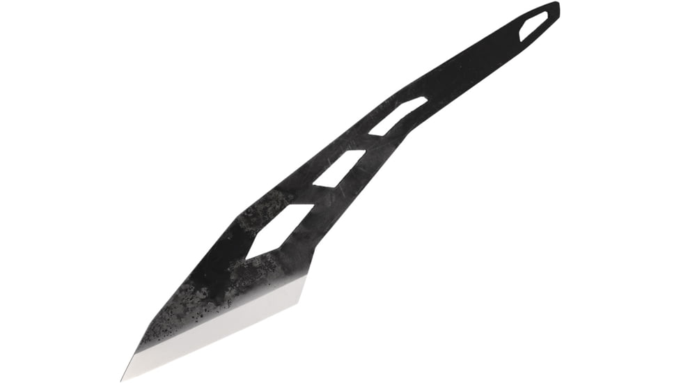 BPS Knives Kiridashi Neck Knife, 7.75in Overall, 2.75in, Natural Finish Scandi Grind 1060HC Steel Blade, Stainless Steel Handle, Leather Sheath, KIRIDASHICSH