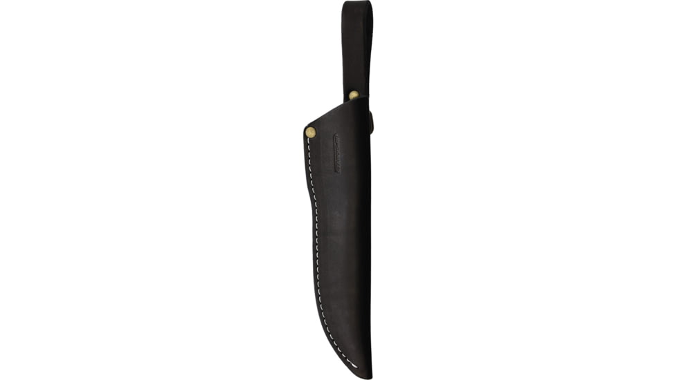 BPS Knives Savage Fixed Blade Knife, 9.75in Overall, 4.75in, 1066 Carbon Steel, Satin Blade, Oiled Walnut Handle, Leather Sheath, SAVAGECSH
