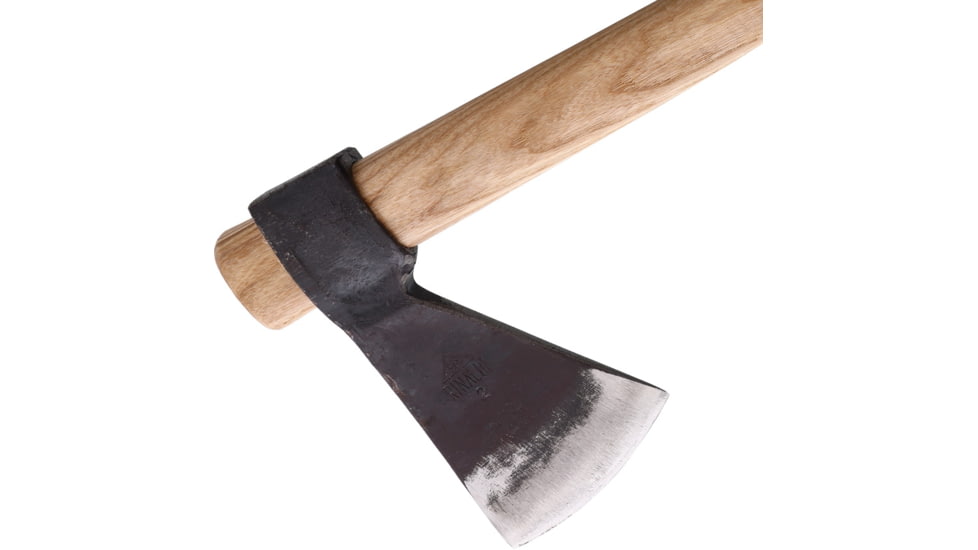 BR Rinaldi American Boy's Axe, 24.75in Overall, 8.38in Spring Steel Axe Head w/ 4.75in Cutting Edge, Hickory Handle, 700g Head, 302N2M