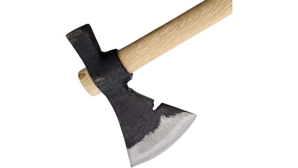BR Rinaldi Carpenter's Axe, 17.63in Overall, 7.25in Spring Steel Axe Head w/ 4.13in Cutting Edge, Wood Handle, 500g Head, 319N0M