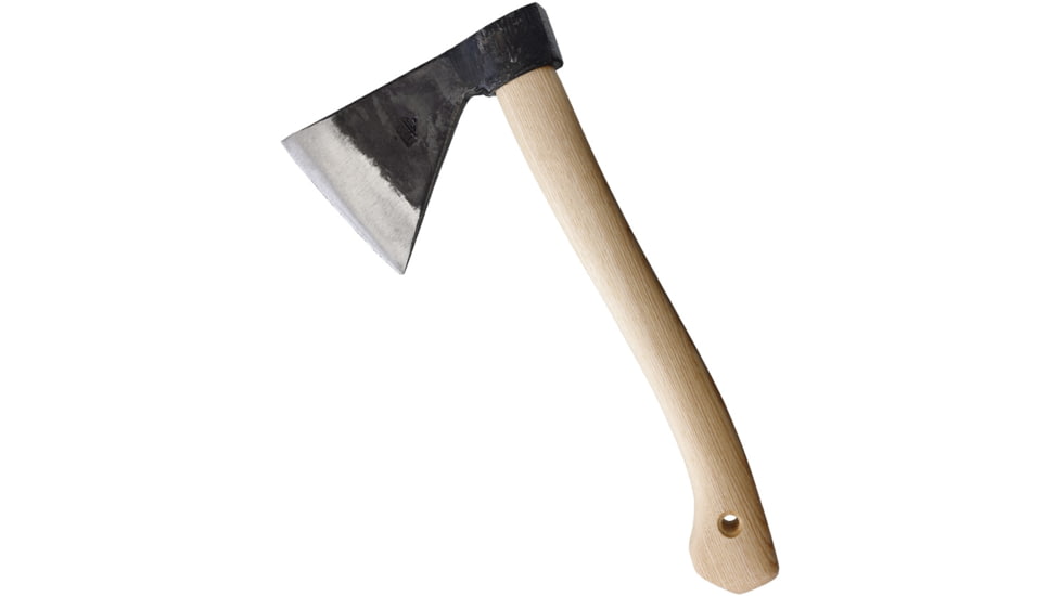 BR Rinaldi 500g Lavagna Axe, 15in Overall, 7.25in Natural Finish Spring Steel Axe Head w/ 4.75in Cutting Edge, Wood Handle, 500g Axe Head, 305N0S38