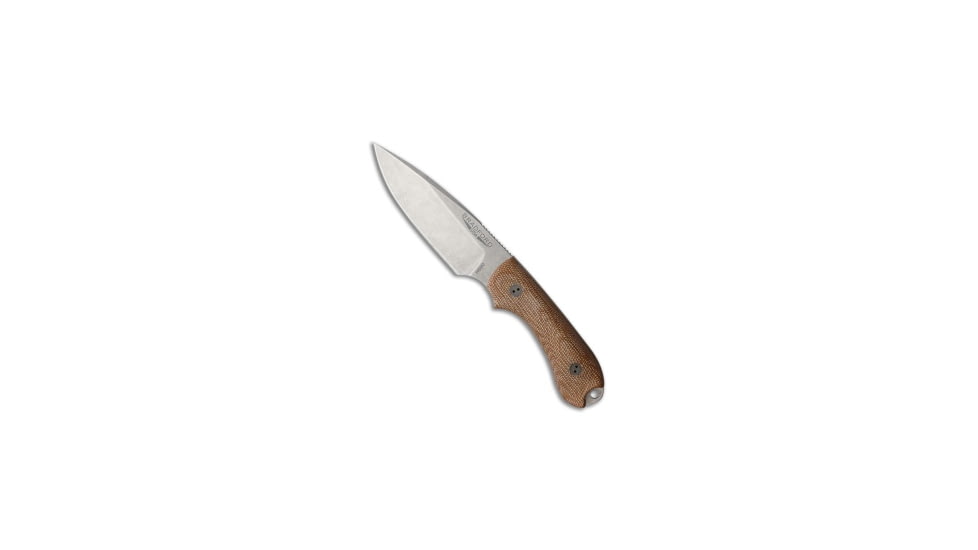 Bradford Bradford Guardian 3 Fixed Blade Knife Natural Micarta 3.5" Stonewash, Tan, Bohler N690, adult, BHQ-217160