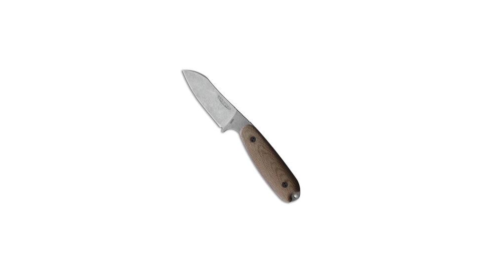 Bradford Bradford Knives Guardian 3.5 Sheepsfoot Knife Natural Micarta 3.75" SW N690, Tan, Bohler N690, adult, BHQ-136291