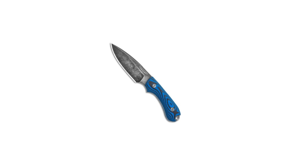 Bradford Bradford Knives Guardian3 Fixed Blade 3D Blk/Blue G-10 False Edge/3V/Nimbus, Black/Blue, CPM 3V, adult, BHQ-113737