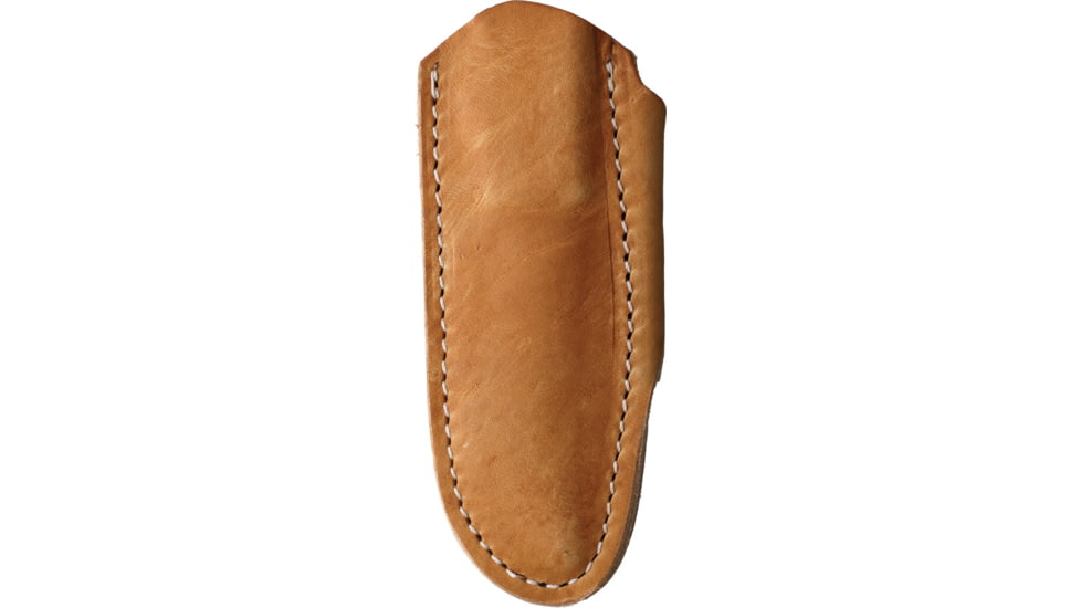 Bradford Knives Guardian 3.2 Fixed Blade Knife, 7.13in Overall, 3.5in Stonewash AEB-L Stainless Steel Blade, Camo Micarta Handle, Brown Leather Belt Sheath, 3.2FE-109-AEBL