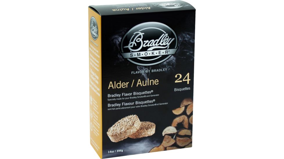 Bradley Smoker Alder Flavor Bisquettes,24pk BTAL24