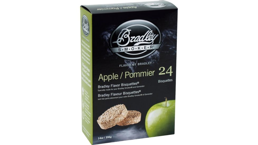 Bradley Smoker Apple Bisquettes,24pk BTAP24