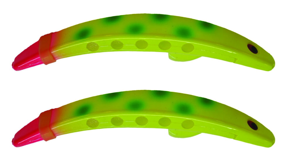 Brads Super Bait Casting/Trolling Lure, Rolling Swivel And Scent Pad, Rotten Banana, 4in, #2 Treble, 2/Pack, TPSB-124