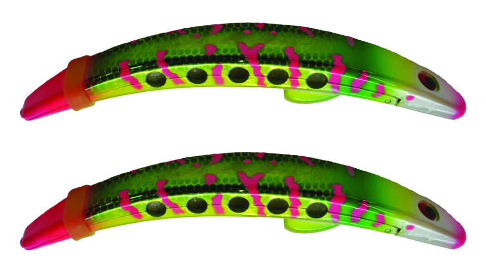 Brads Super Bait Casting/Trolling Lure, Rolling Swivel And Scent Pad, Twisted Sister, 4in, #2 Treble, 2/Pack, TPSB-510