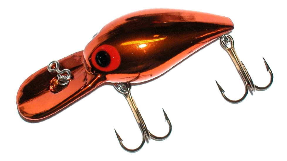Brads Wiggler Crankbait, Floating/Sinking, Dark Metallic Copper with Red Eyes, 3in, 3/8oz, BW-75