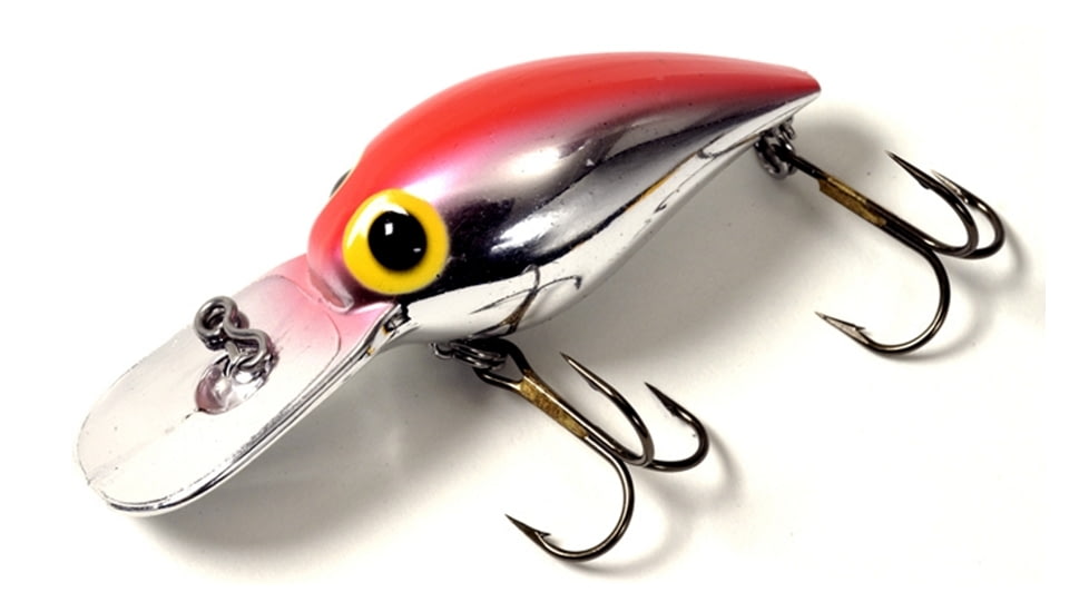 Brads Wiggler Crankbait, Floating/Sinking, Metallic Silver with Fluorescent Orange Back, 3in, 3/8oz, BW-04