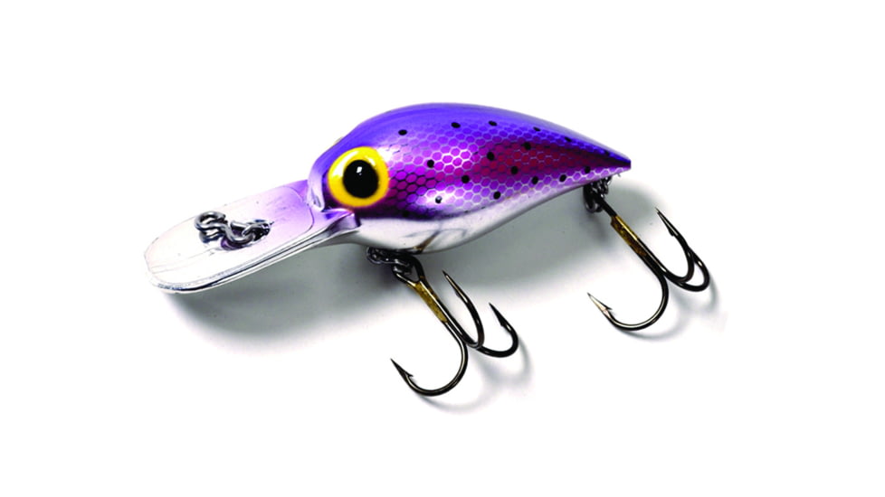 Brads Wiggler Crankbait, Floating/Sinking, Purple Speck, 3in, 3/8oz, BW-10
