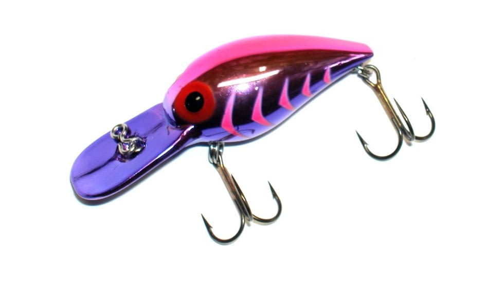 Brads Wiggler Crankbait, Floating/Sinking, Reverse Cerise Herringbone, 3in, 3/8oz, BW-92