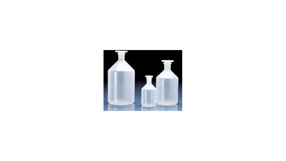 BrandTech Reagent Bottles with Stoppers, Polypropylene, Narrow Mouth, BrandTech V100594