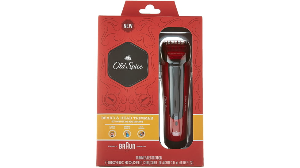 Braun Old Spice Beard and Head Trimmer, Red, BRDHD50S