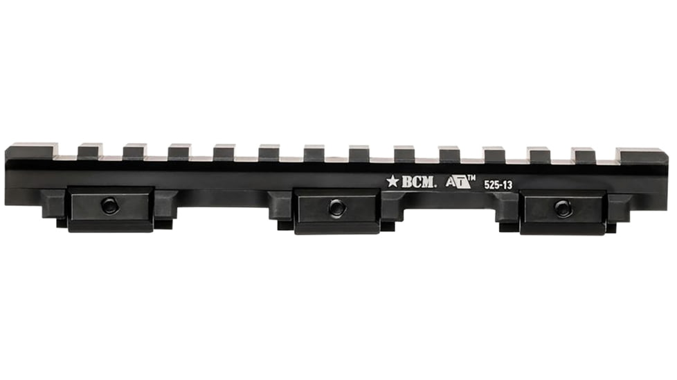 Bravo Company MFG A/T Optic Riser 525-13 Riflescope Base, 13 Slots Black, Anodized, ORAT52513