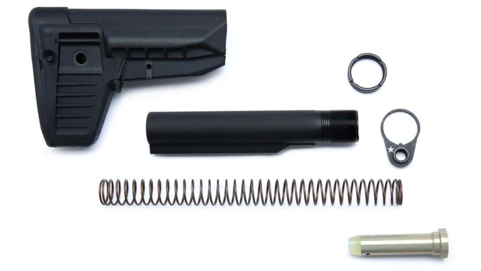 Bravo Company MFG Bcmgunfighter Stock Kit Mod 1-sopmod-compartment, Black, - BCM-GFSK-MOD1-SPMD-BLK, BCM-GFSK-MOD1-SPMD-BLK