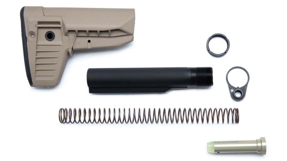 Bravo Company MFG Bcmgunfighter Stock Kit Mod 1-sopmod-compartment, Flat Dark Earth - BCM-GFSK-MOD1-SPMD-FDE