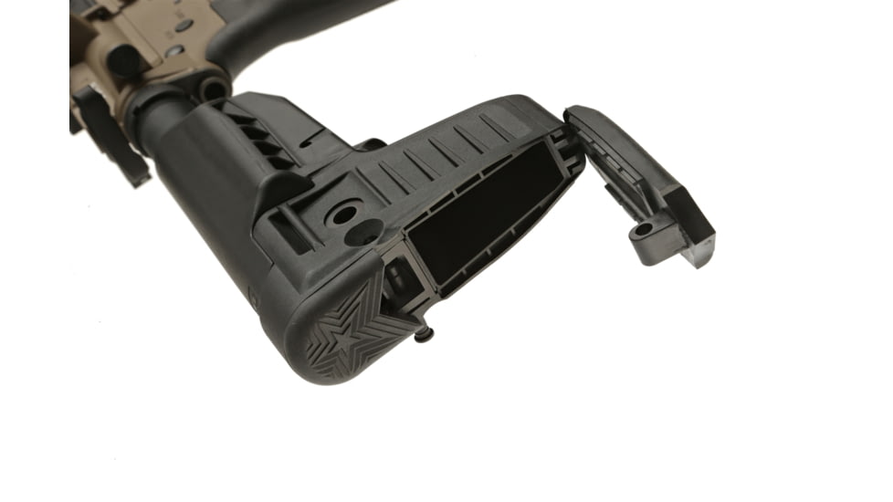 Bravo Company MFG Bcmgunfighter Stock Mod 1-sopmod-compartment, Black - BCM-GFS-MOD1-SPMD-BLK