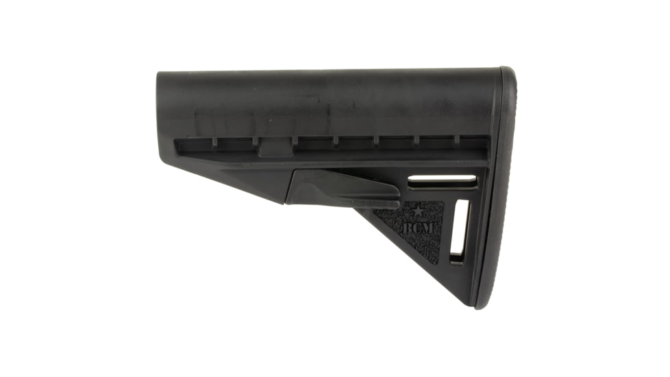 Bravo Company Mod 3 Stock, Fits Mil Spec Buffer Tube, Black, Includes Rise,r BCM-GFS-MOD-3-K85-BLK